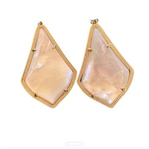 Kendra Scott pre-owned Alexandria Earrings in white mother of pearl